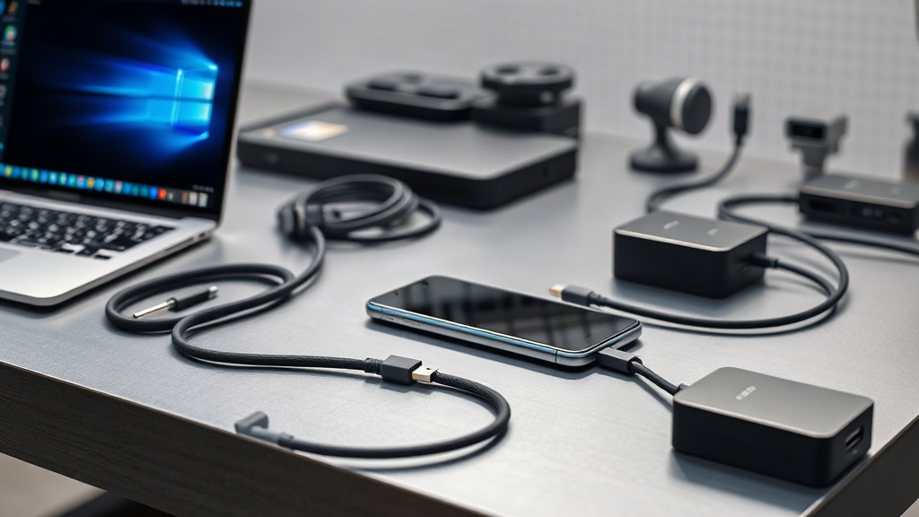 Mẫu cáp USB-C được kiểm tra riêng về sạc và truyền dữ liệu Mẫu cáp USB-C được kiểm tra riêng về sạc và truyền dữ liệu
