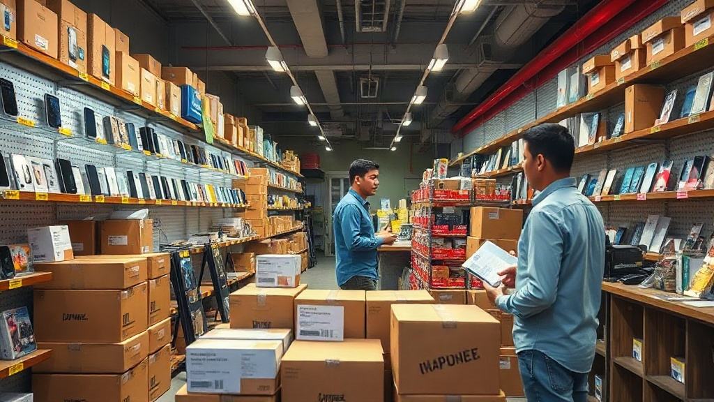 Người mua khảo sát nguồn phụ kiện điện thoại giá sỉ tại TPHCM