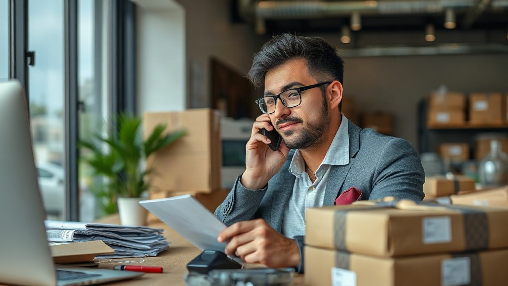 Người kinh doanh chuẩn bị liên hệ nhà cung cấp sau khi duyệt hàng mẫu