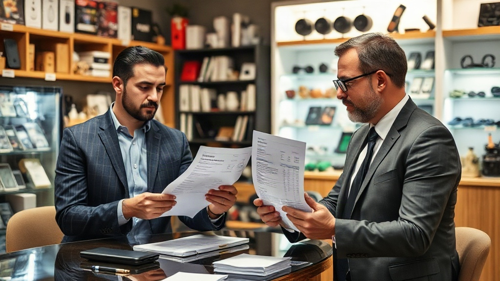Chủ shop đối chiếu chứng từ và chính sách đổi trả với nhà cung cấp Chủ shop đối chiếu chứng từ và chính sách đổi trả với nhà cung cấp