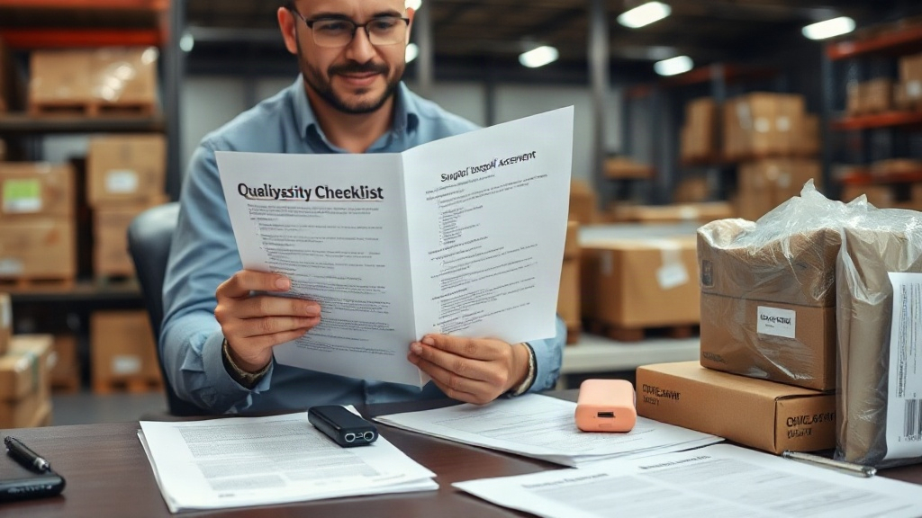 Người mua rà soát checklist nghiệm thu và điều kiện giao hàng sạc dự phòng