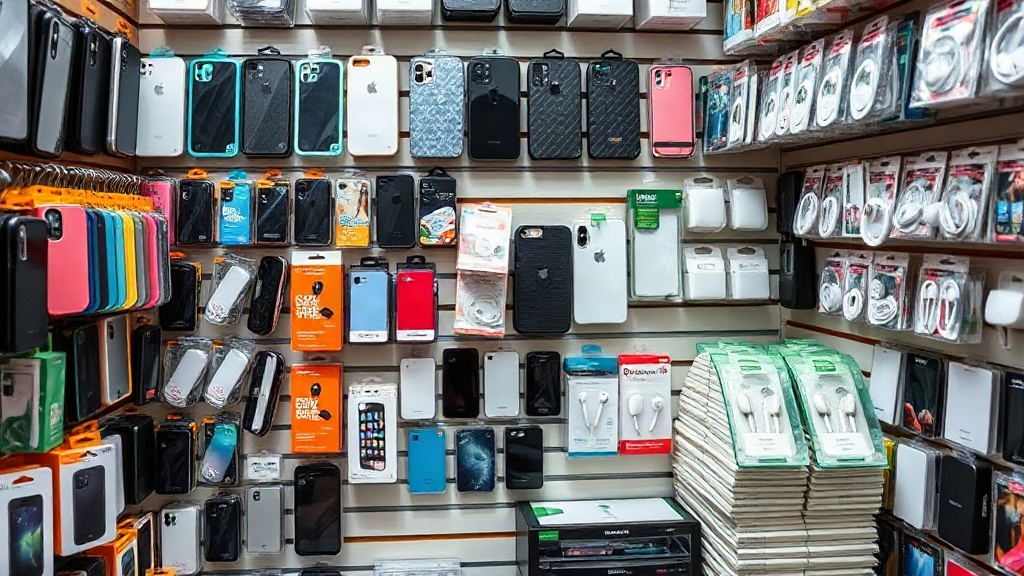 Danh mục phụ kiện điện thoại ban đầu được sắp xếp theo từng nhóm sản phẩm