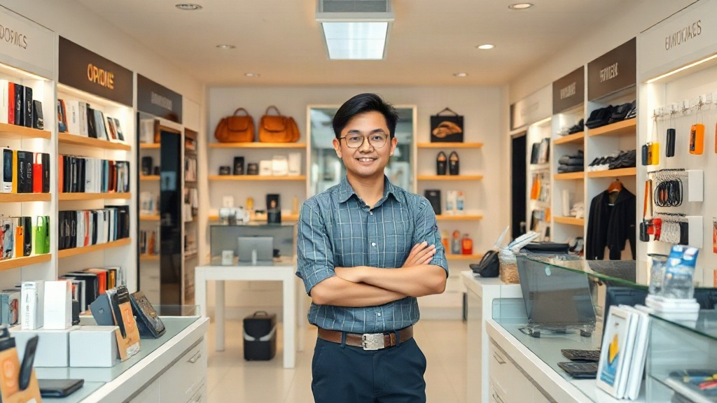 Chủ cửa hàng phụ kiện điện thoại hoàn tất ngân sách trước ngày khai trương Chủ cửa hàng phụ kiện điện thoại hoàn tất ngân sách trước ngày khai trương