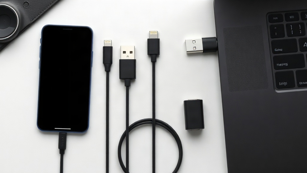 Các loại cáp sạc phổ biến bên cạnh điện thoại, laptop và phụ kiện Các loại cáp sạc phổ biến bên cạnh điện thoại, laptop và phụ kiện