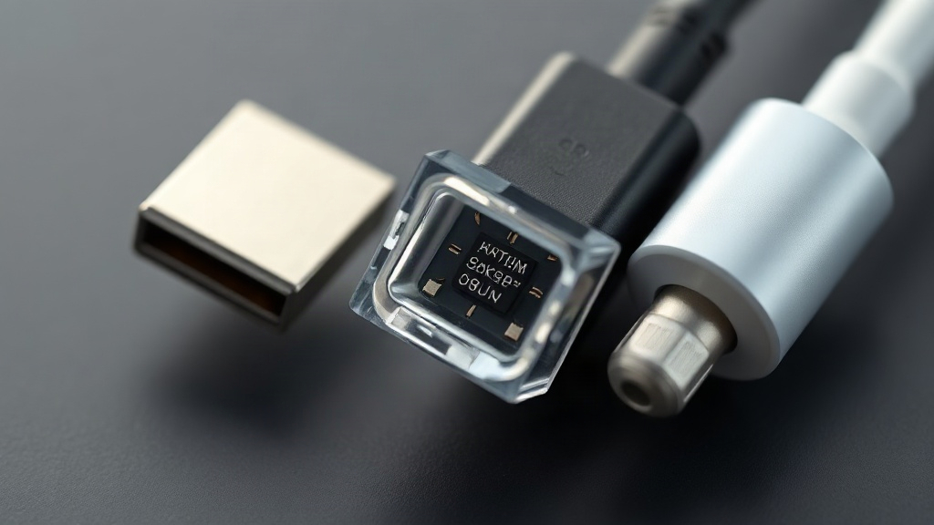 Đầu cáp USB-C có chip nhận diện và đầu Lightning cần đối chiếu khả năng tương thích