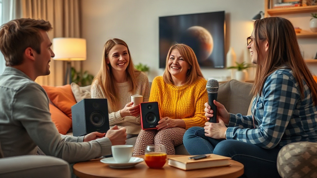 Gia đình trao đổi các thắc mắc khi lựa chọn loa karaoke Gia đình trao đổi các thắc mắc khi lựa chọn loa karaoke