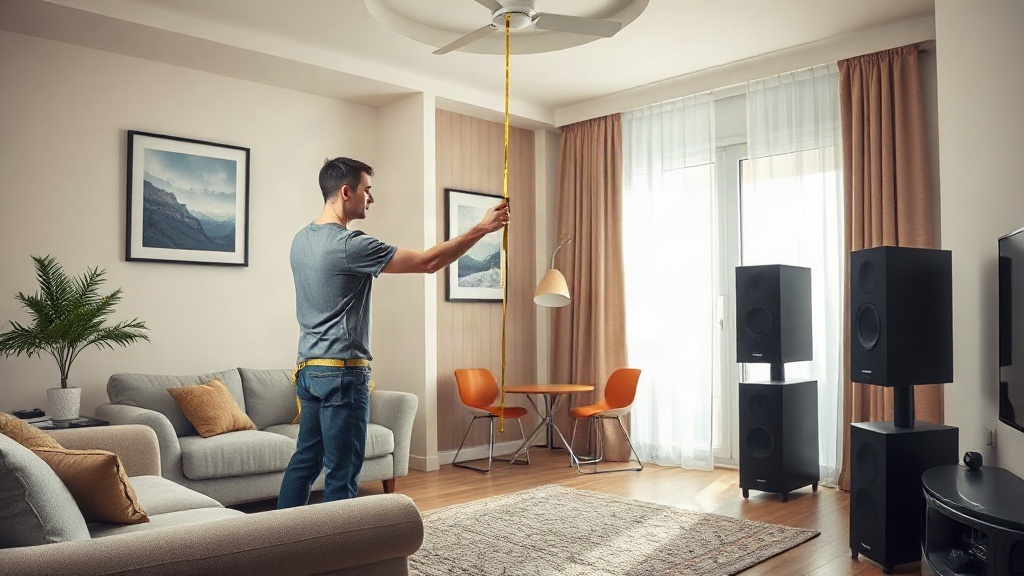 Đo diện tích phòng và xác định vị trí đặt loa trước khi mua
