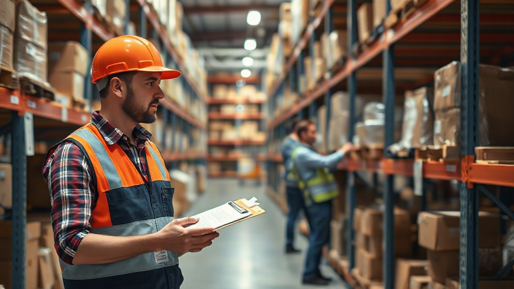 Quản lý thực hiện checklist kiểm tra và cải thiện vận hành tồn kho