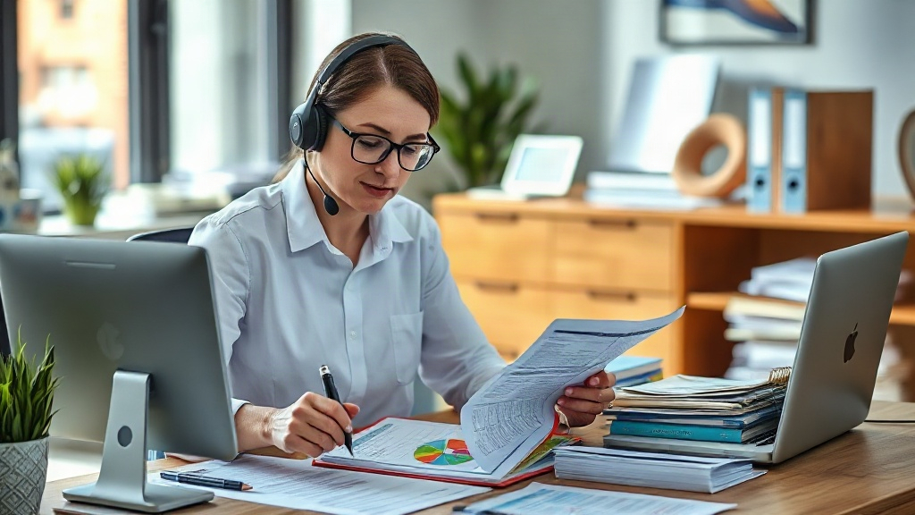 Nhân viên chuẩn bị hồ sơ và mục tiêu trước buổi tư vấn khách hàng Nhân viên chuẩn bị hồ sơ và mục tiêu trước buổi tư vấn khách hàng