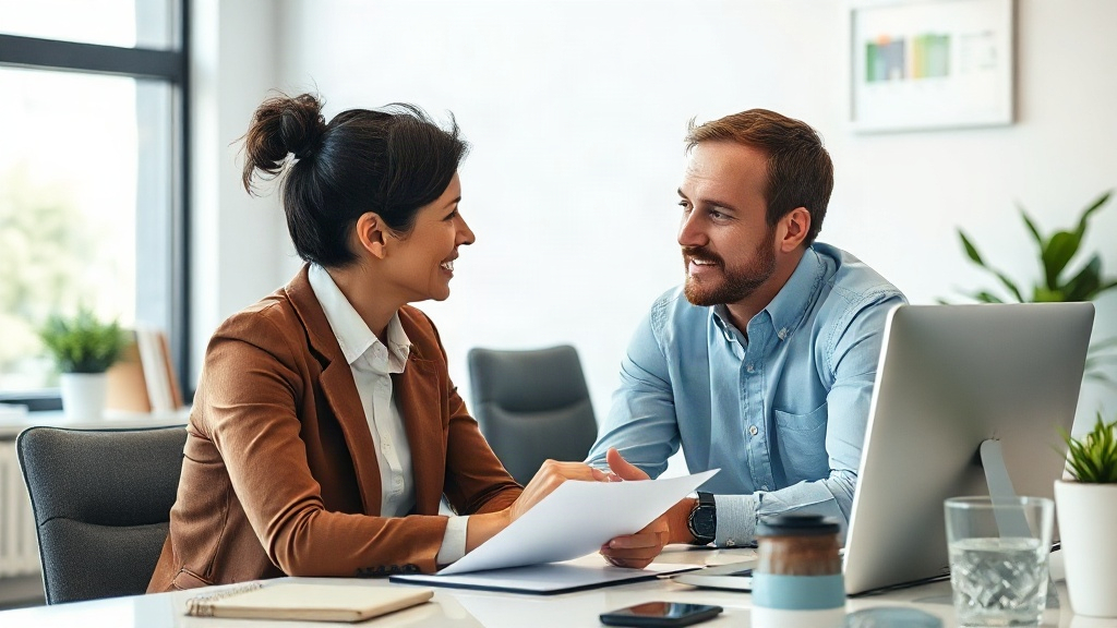 Khách hàng trao đổi các thắc mắc thường gặp với nhân viên tư vấn