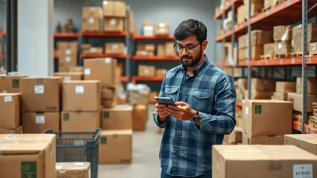 Người bán quản lý đơn hàng và tồn kho của shop bằng điện thoại Người bán quản lý đơn hàng và tồn kho của shop bằng điện thoại