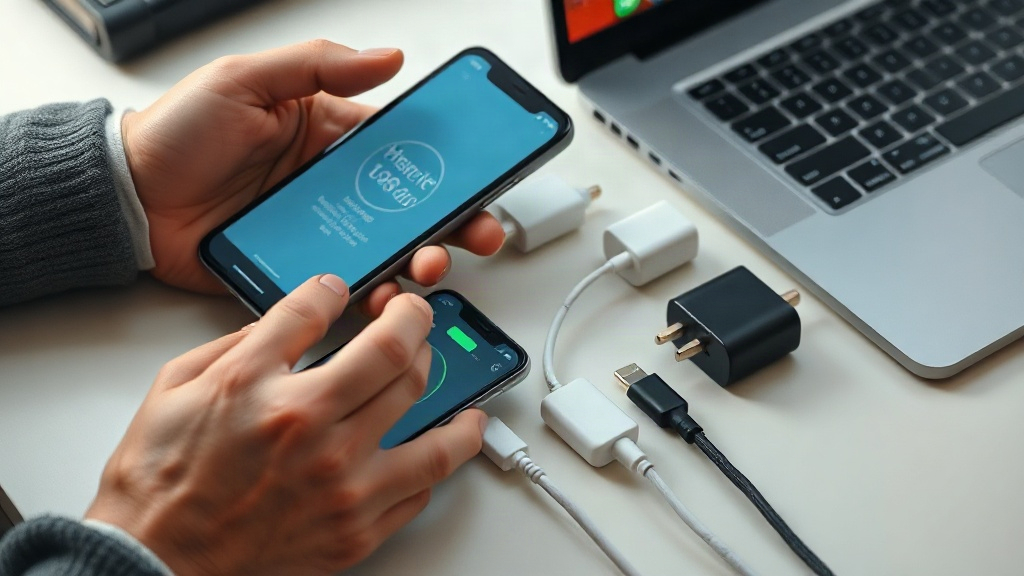 Người dùng đối chiếu thông số thiết bị với công suất và chuẩn của củ sạc