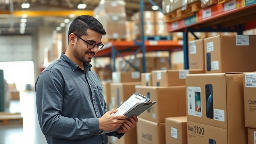 Người mua sử dụng checklist thẩm định lô phụ kiện điện thoại đầu tiên