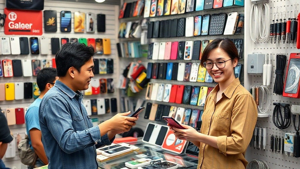 Chủ cửa hàng giải đáp thắc mắc về việc nhập phụ kiện điện thoại