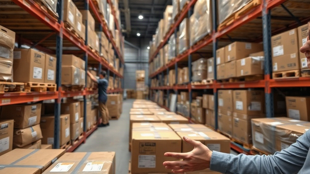 Nhân viên kiểm đếm và ghi nhận tình trạng lô phụ kiện điện thoại mới nhận