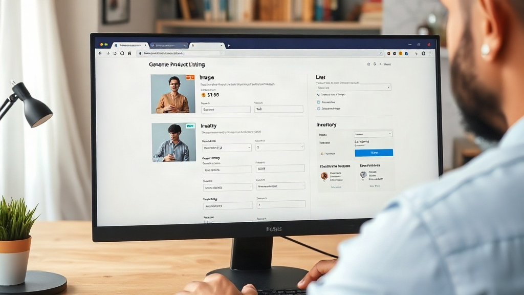 Người bán tạo sản phẩm mới trên trang quản lý TikTok Shop bằng máy tính Người bán tạo sản phẩm mới trên trang quản lý TikTok Shop bằng máy tính