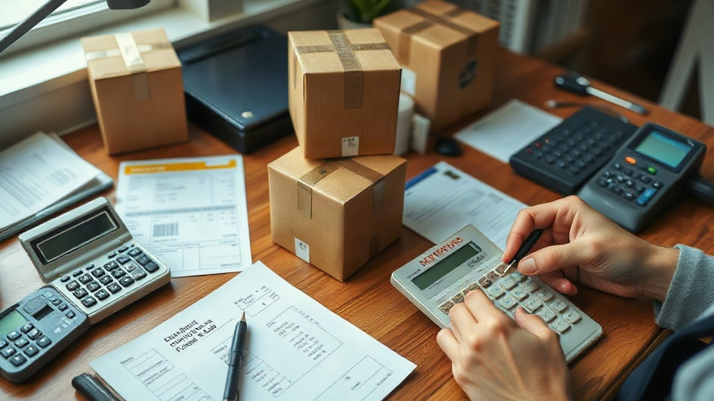 Tính tổng chi phí hàng hóa, vận chuyển, thuế và phí xử lý Tính tổng chi phí hàng hóa, vận chuyển, thuế và phí xử lý